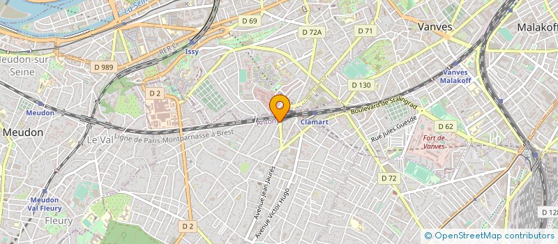 localisation de l'entreprise MBF ASSOCIES à CLAMART