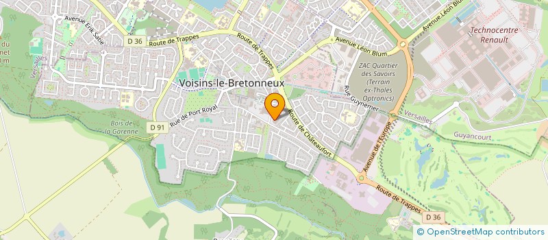 localisation de l'entreprise MBF INFORMATIQUE à VOISINS-LE-BRETONNEUX