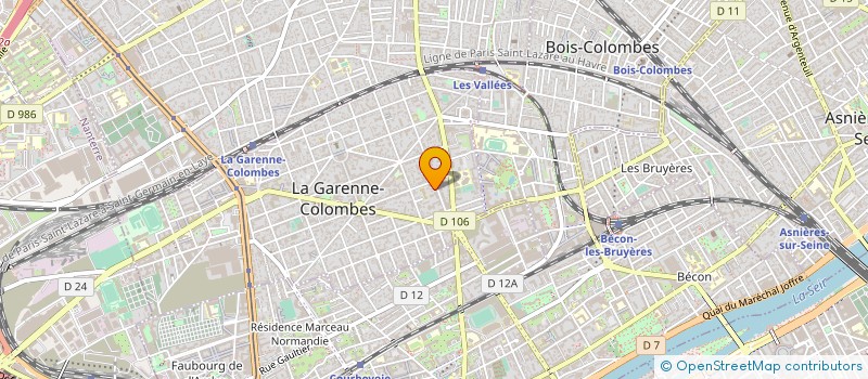 localisation de l'entreprise MBFC GESTION à LA GARENNE-COLOMBES