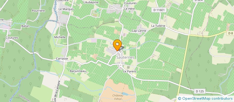 localisation de l'entreprise MBFR  SAUTERNES