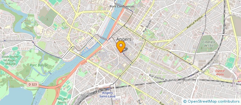 localisation de l'entreprise MBG 1720  ANGERS
