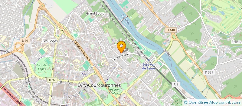 localisation de l'entreprise MBG à EVRY-COURCOURONNES