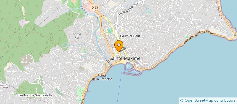 localisation de l'entreprise MBG à SAINTE-MAXIME