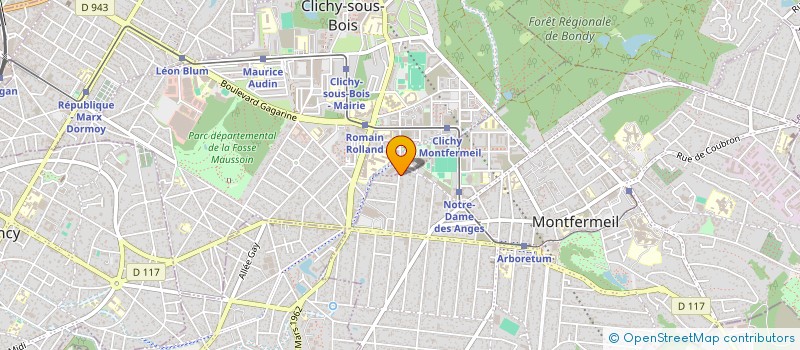 localisation de l'entreprise MBG BAT à MONTFERMEIL