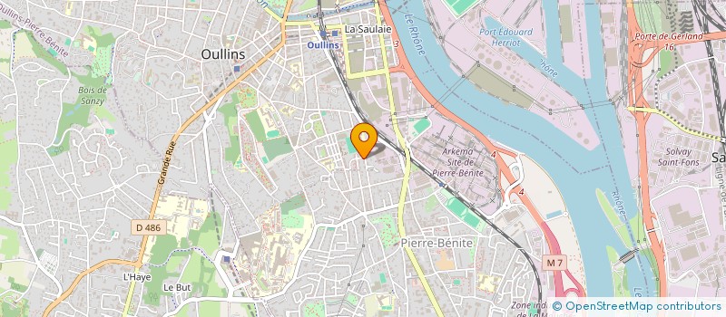 localisation de l'entreprise MBG TRANSPORT  OULLINS-PIERRE-BENITE