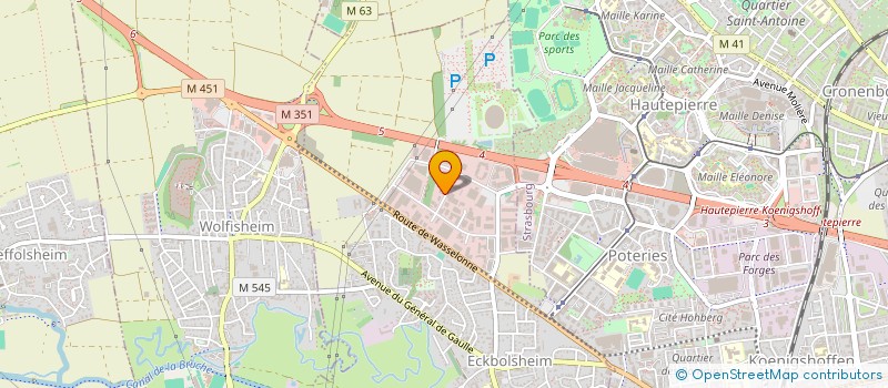 localisation de l'entreprise MBGS  ECKBOLSHEIM