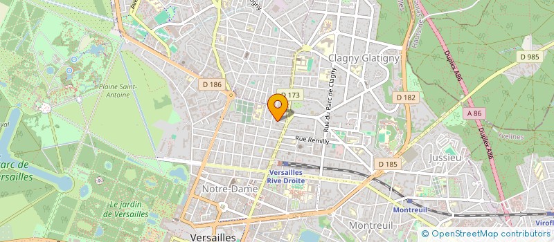localisation de l'entreprise MBH 78 à VERSAILLES