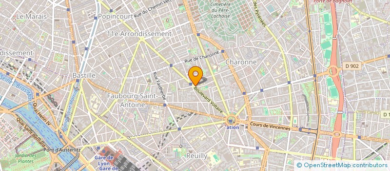 localisation de l'entreprise MBH  PARIS