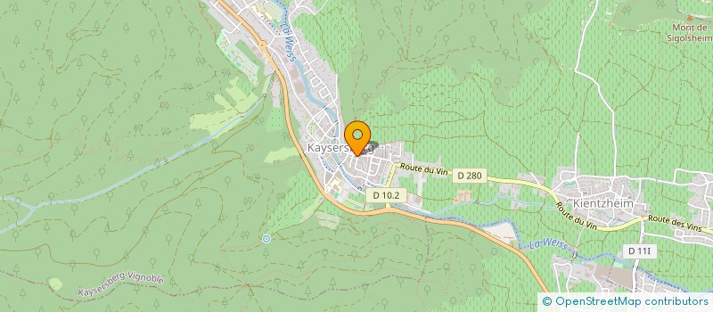 localisation de l'entreprise MBH  KAYSERSBERG VIGNOBLE