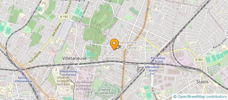localisation de l'entreprise MBH CORPORATE à PIERREFITTE-SUR-SEINE