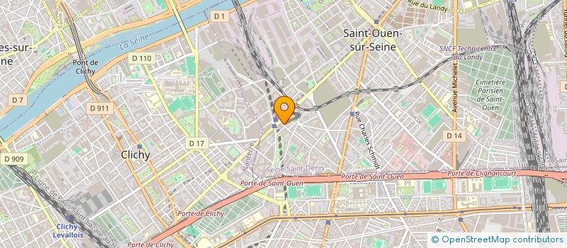 localisation de l'entreprise MBH IMMO à SAINT-OUEN-SUR-SEINE