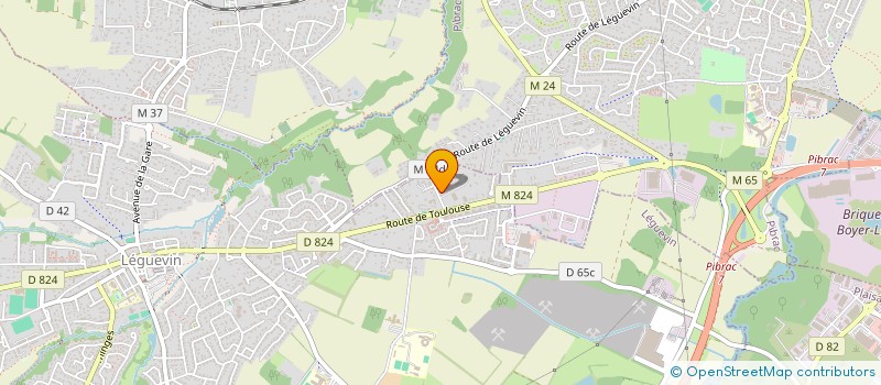 localisation de l'entreprise MBH PRO-ELEC  LEGUEVIN