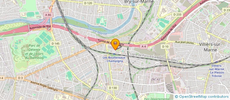 localisation de l'entreprise MBH TECHNIBAT à CHAMPIGNY-SUR-MARNE