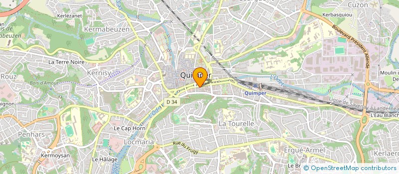 localisation de l'entreprise MBH TRAITEMENT  QUIMPER