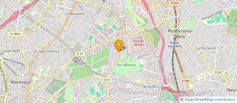 localisation de l'entreprise MBI à MONTREUIL