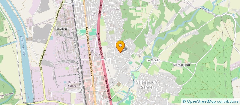 localisation de l'entreprise MBI  SALAISE-SUR-SANNE