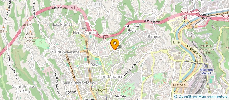 localisation de l'entreprise MBI à NICE