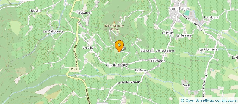 localisation de l'entreprise MBI  ODENAS