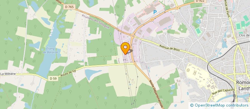 localisation de l'entreprise MBI  PRUNIERS EN SOLOGNE