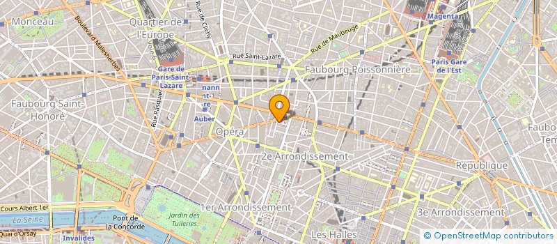 localisation de l'entreprise MBI FRANCE MAIN D'OEUVRE DE BUREAU INTERIM à PARIS