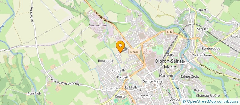 localisation de l'entreprise MBI-MUSIC  OLORON-SAINTE-MARIE