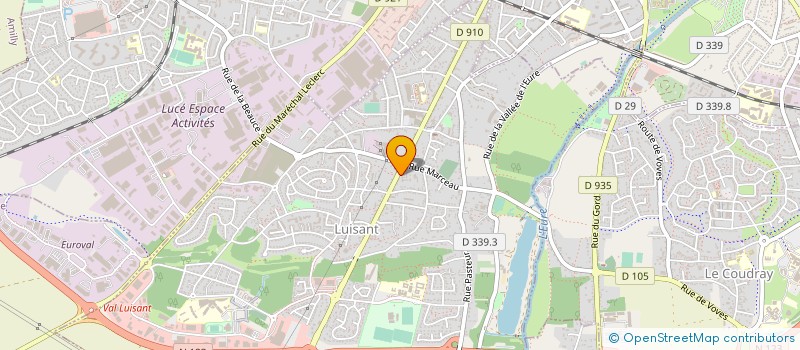 localisation de l'entreprise MBI SERVICES à LUISANT