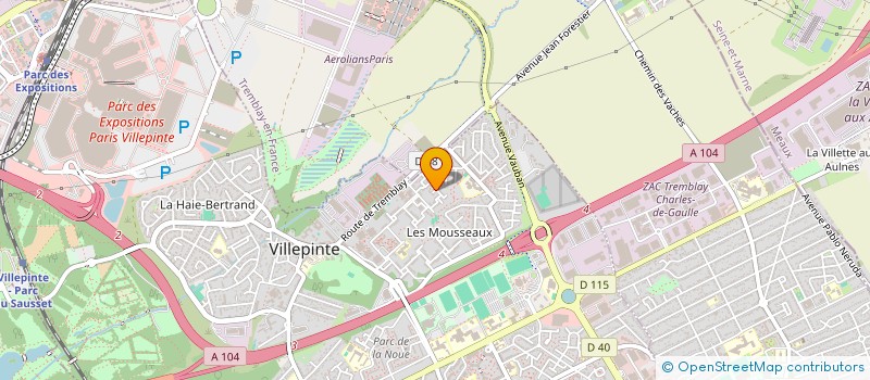 localisation de l'entreprise MBIKES à VILLEPINTE