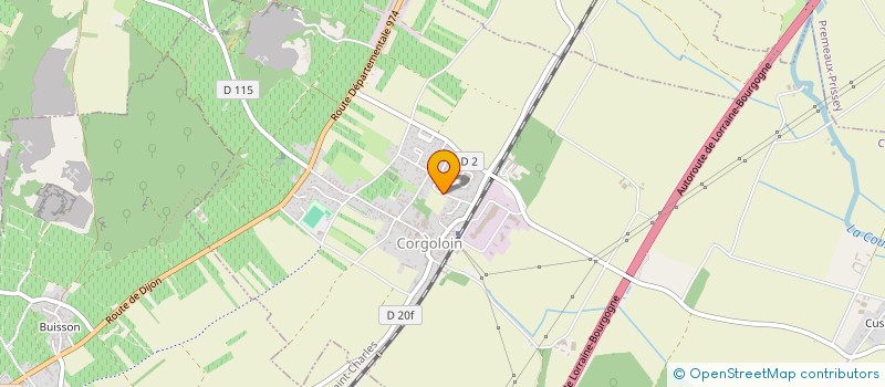 localisation de l'entreprise MBINVEST  CORGOLOIN