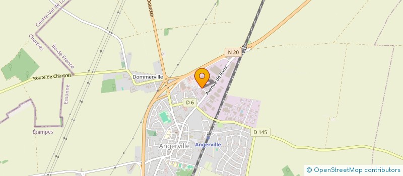 localisation de l'entreprise MBJ AUTO à ANGERVILLE