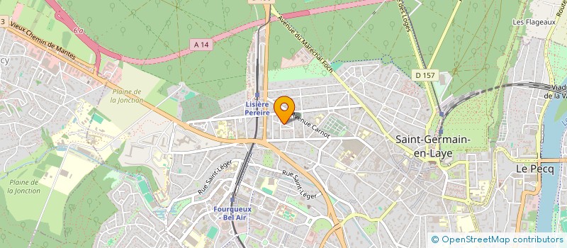 localisation de l'entreprise MBJ DISTRIBUTION  SAINT-GERMAIN-EN-LAYE