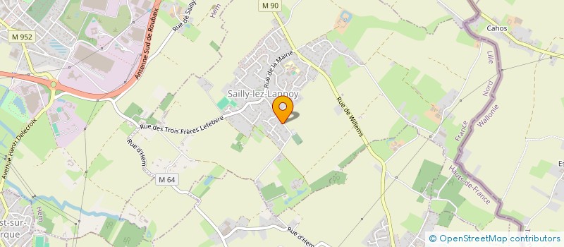 localisation de l'entreprise MBJL IMMO1  SAILLY-LEZ-LANNOY