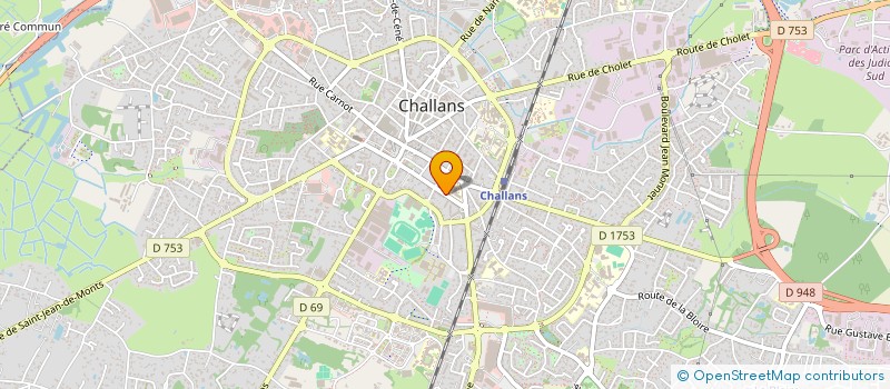 localisation de l'entreprise MBK à CHALLANS