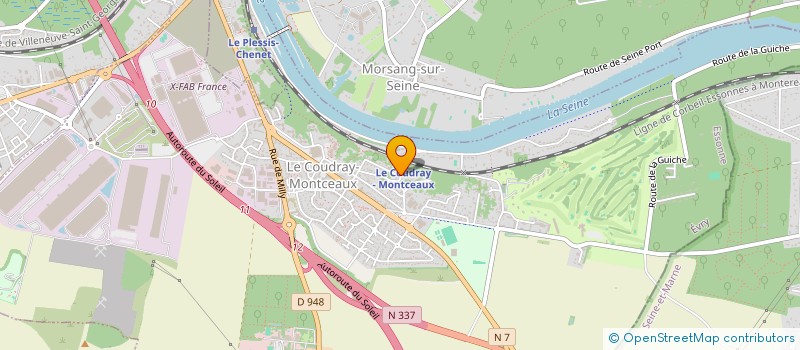 localisation de l'entreprise MBK  LE COUDRAY-MONTCEAUX