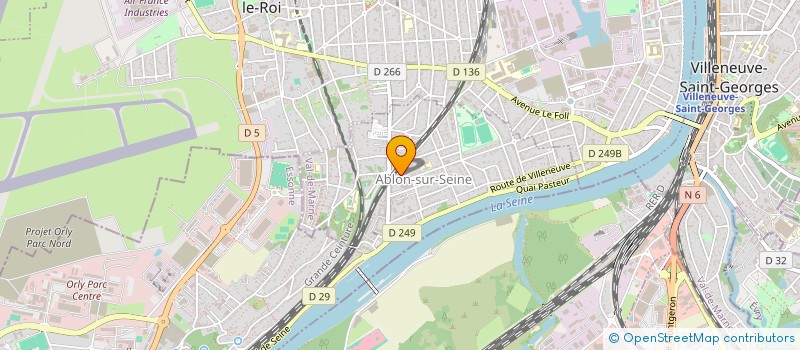 localisation de l'entreprise MBK CORP à ABLON-SUR-SEINE