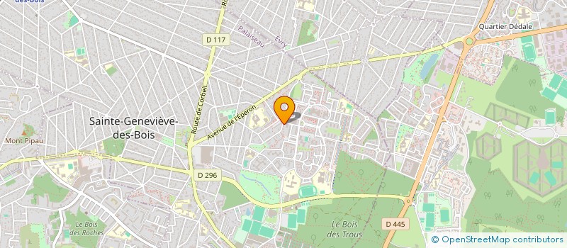 localisation de l'entreprise MBK ENTREPRISE  SAINTE-GENEVIEVE-DES-BOIS