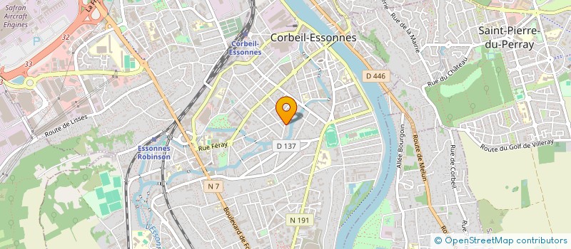 localisation de l'entreprise MBK EXPRESS à CORBEIL-ESSONNES