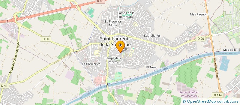 localisation de l'entreprise MBK FAUCHER à SAINT-LAURENT-DE-LA-SALANQUE