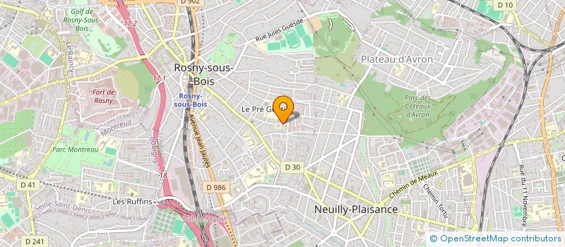 localisation de l'entreprise MBK INVEST à ROSNY-SOUS-BOIS