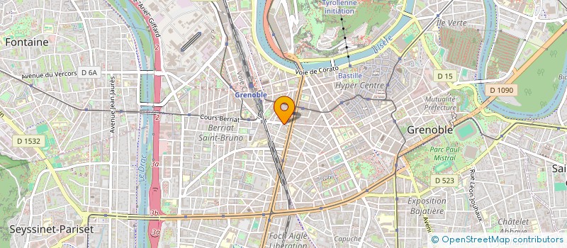 localisation de l'entreprise MBK PIZZ  GRENOBLE