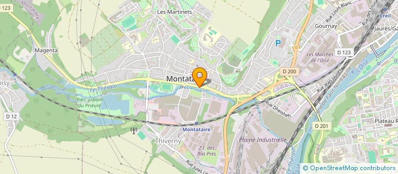 localisation de l'entreprise MBK TRANSPORT à MONTATAIRE