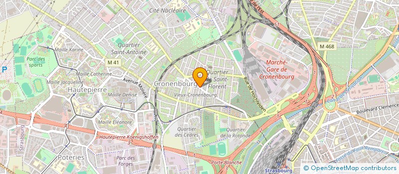 localisation de l'entreprise MBKN COIFFURE à STRASBOURG