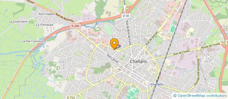 localisation de l'entreprise MBL à CHALLANS
