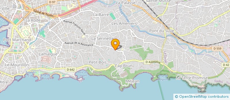 localisation de l'entreprise MBL  TOULON