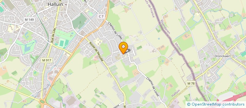 localisation de l'entreprise MBL  HALLUIN