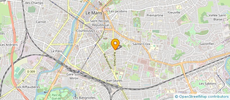 localisation de l'entreprise MBLH  LE MANS