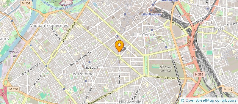 localisation de l'entreprise MBLI  LILLE