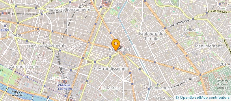 localisation de l'entreprise MBM à PARIS