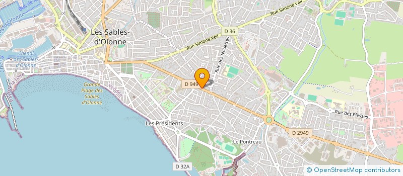 localisation de l'entreprise MBM à LES SABLES D'OLONNE