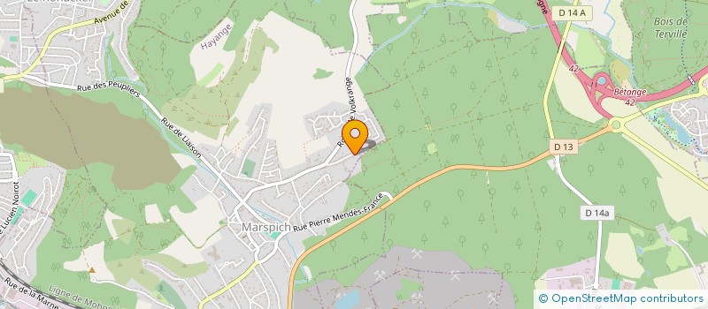 localisation de l'entreprise MBM  HAYANGE