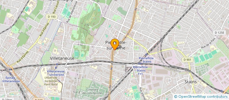 localisation de l'entreprise MBM à PIERREFITTE-SUR-SEINE